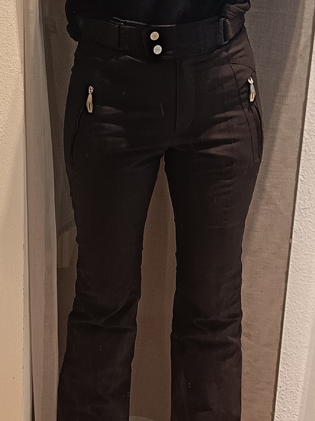 pantaloni sci donna neri GOLDWIN taglia 40 XS usati