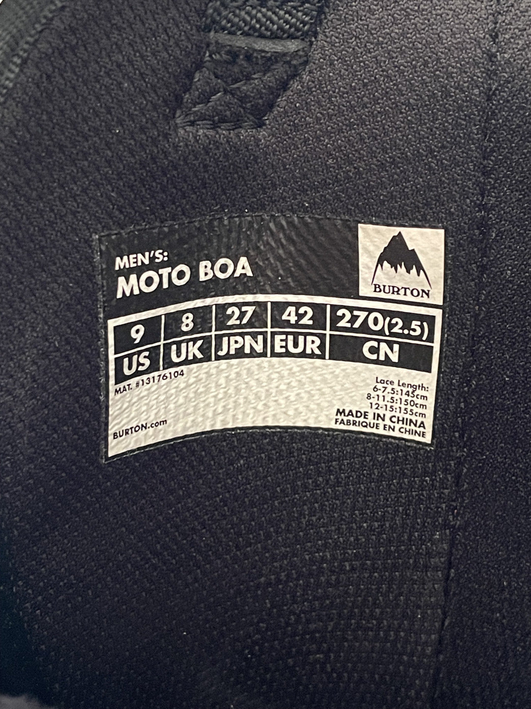 Scarponi snowboard Burton Moto BOA - taglia 42 usati