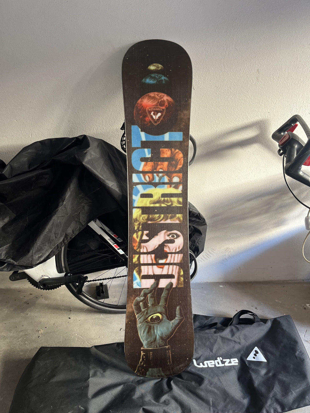 Tavola snowboard Rossignol 146cm + attacchi usata