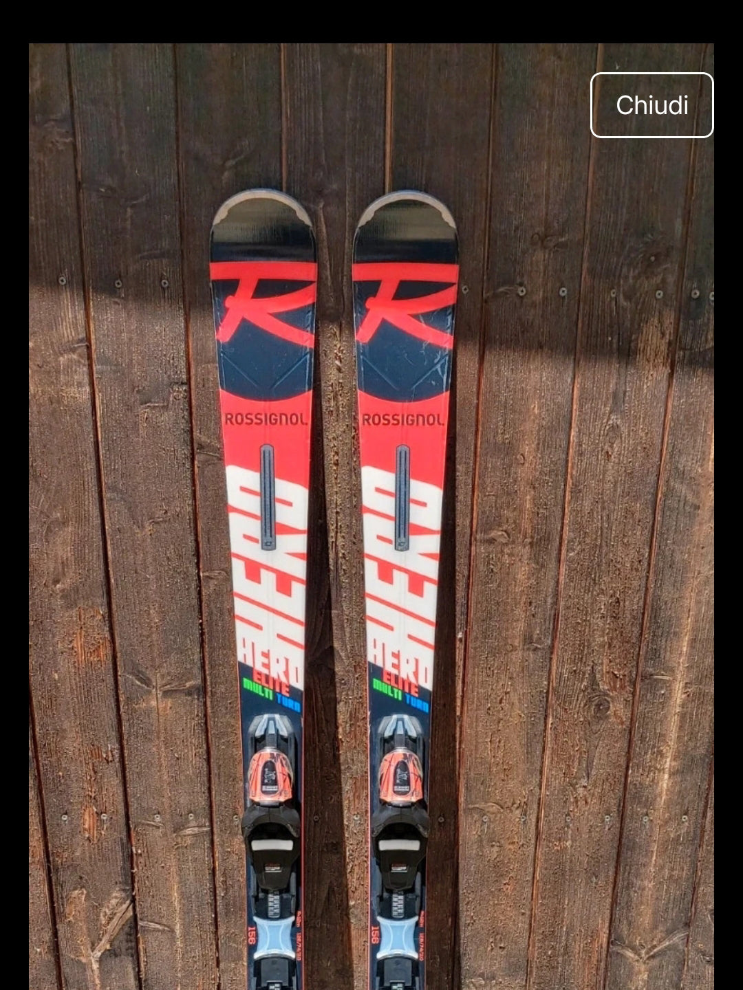 Sci Rossignol Hero 156 cm r12 usati