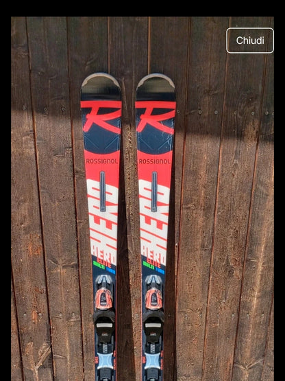Sci Rossignol Hero 156 cm r12 usati
