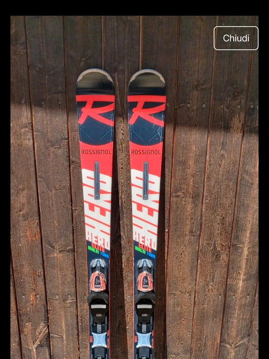 Sci Rossignol Hero 156 cm r12 usati