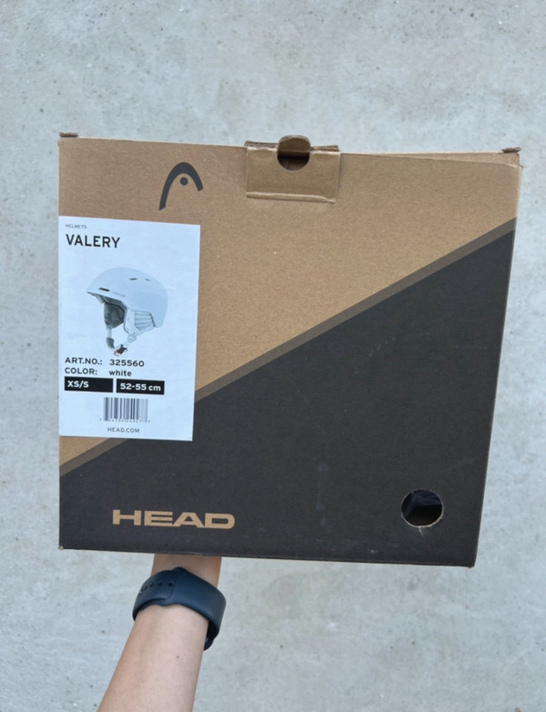 Casco sci Head bianco tg. 52-55cm usati