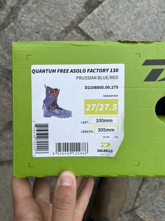 Scarponi scialpinismo Dalbello Quantum Factory 130 (27.5/307mm) nuovi