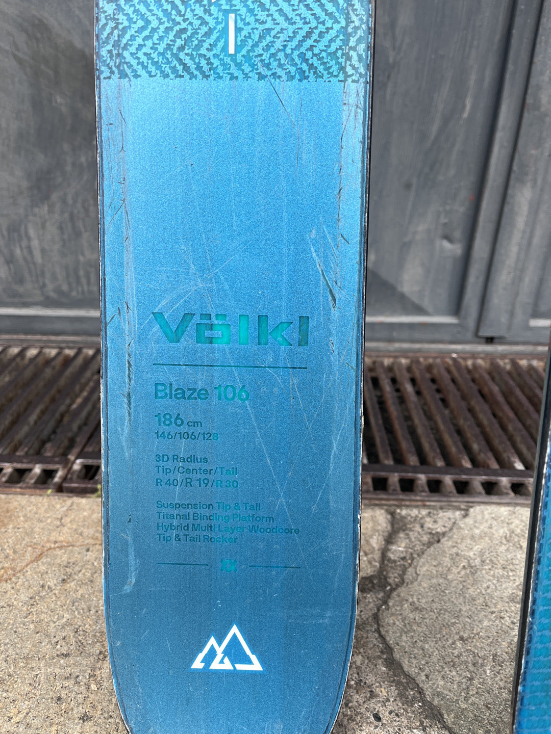 Scialpinismo Volkl Blaze 106 taglia 186 cm + kingpin 13 usati