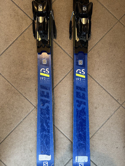 Sci Salomon Gs FIS  world cup 193 cm raggio 30 m usati