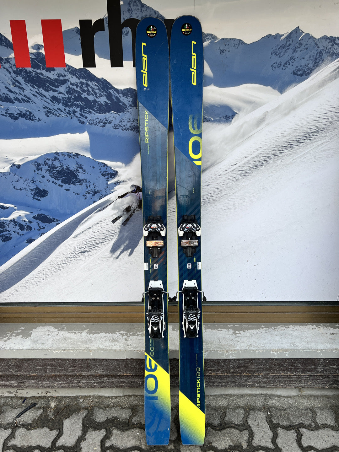 188cm Sci freeride Elan Ripstick106 r17 usato N551