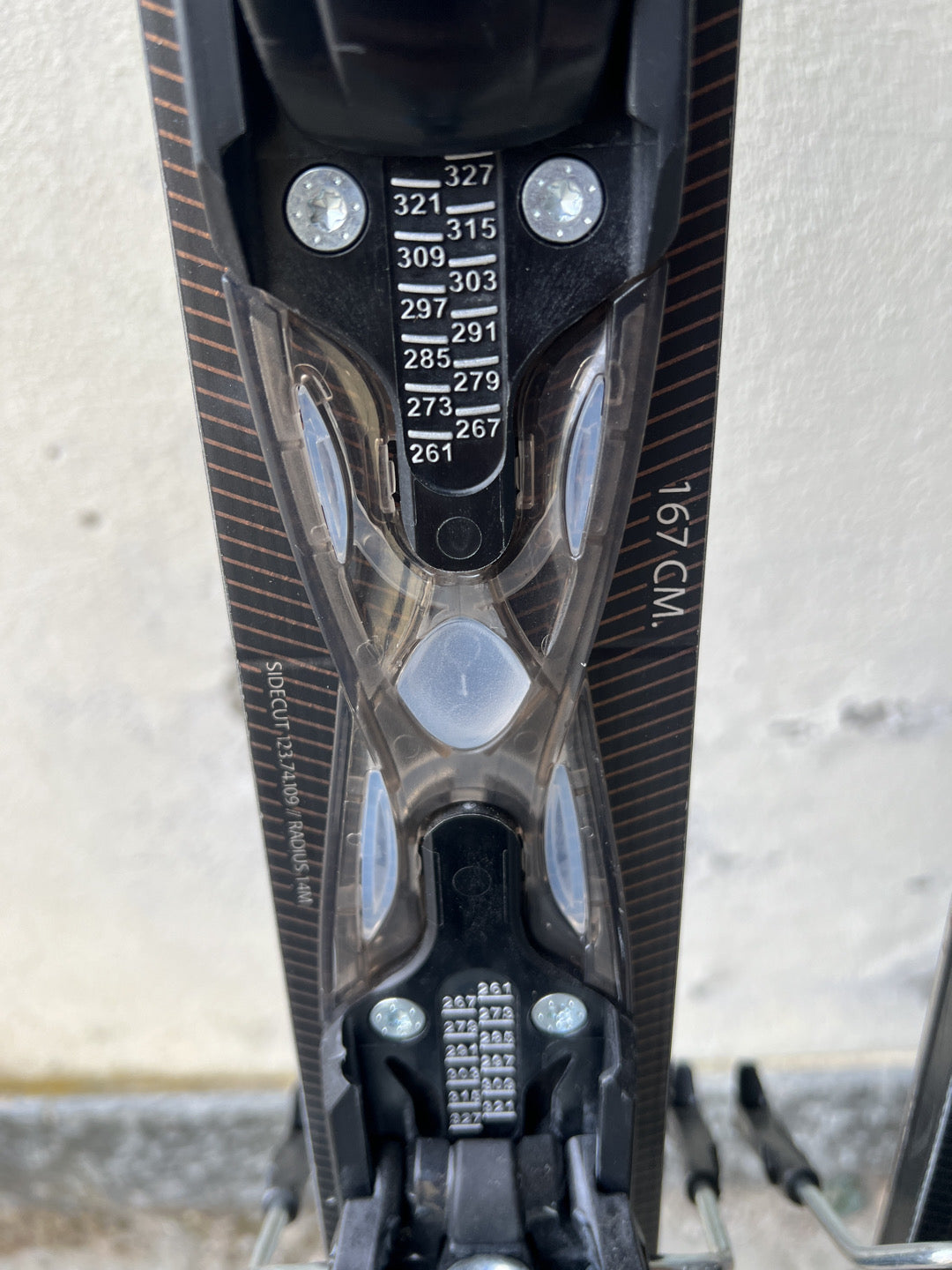 167cm sci Rossignol Nova10 Ti r14 usato N1