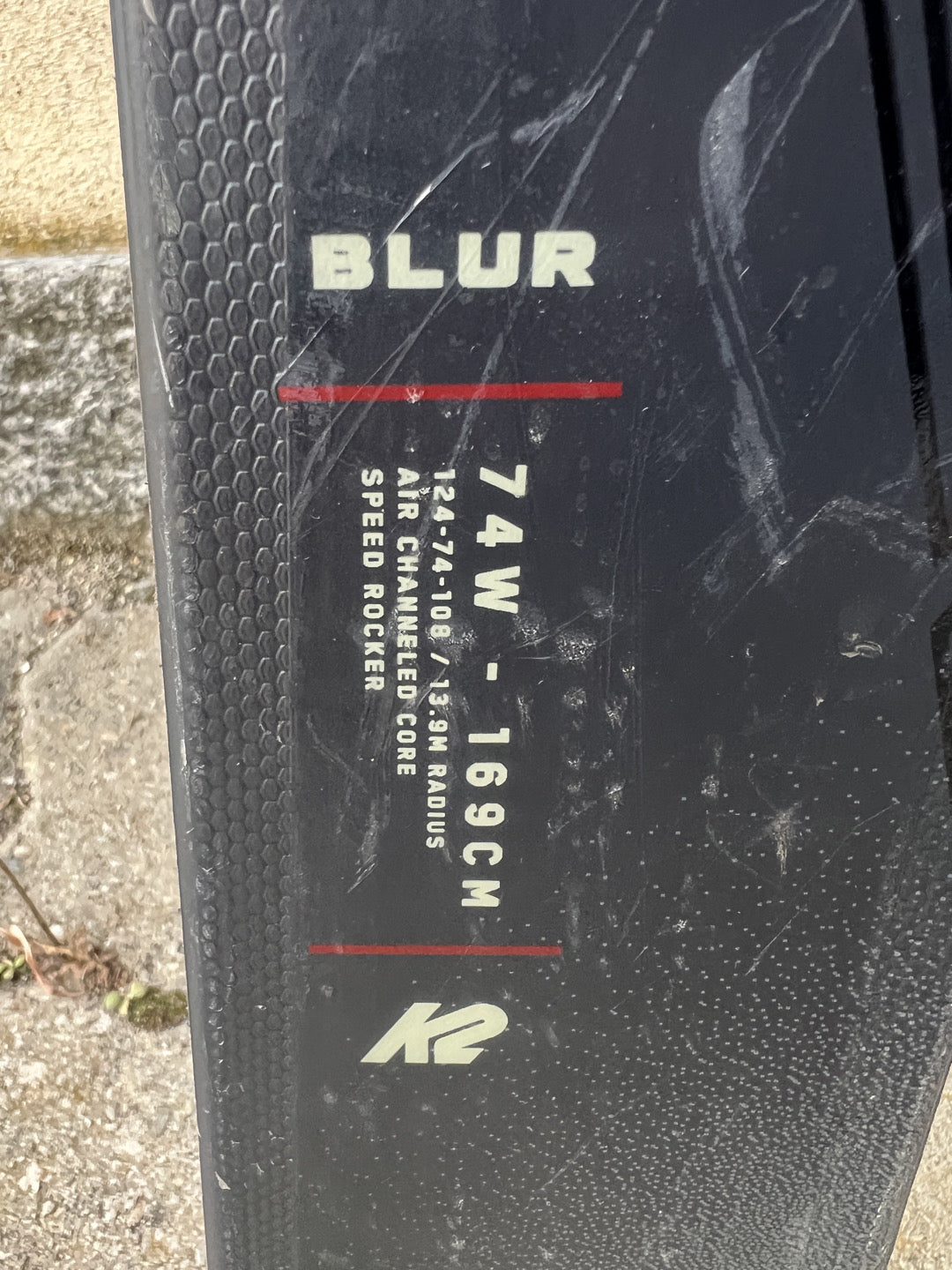 169cm sci K2 Blur74W Test 2026 r13.9 usati