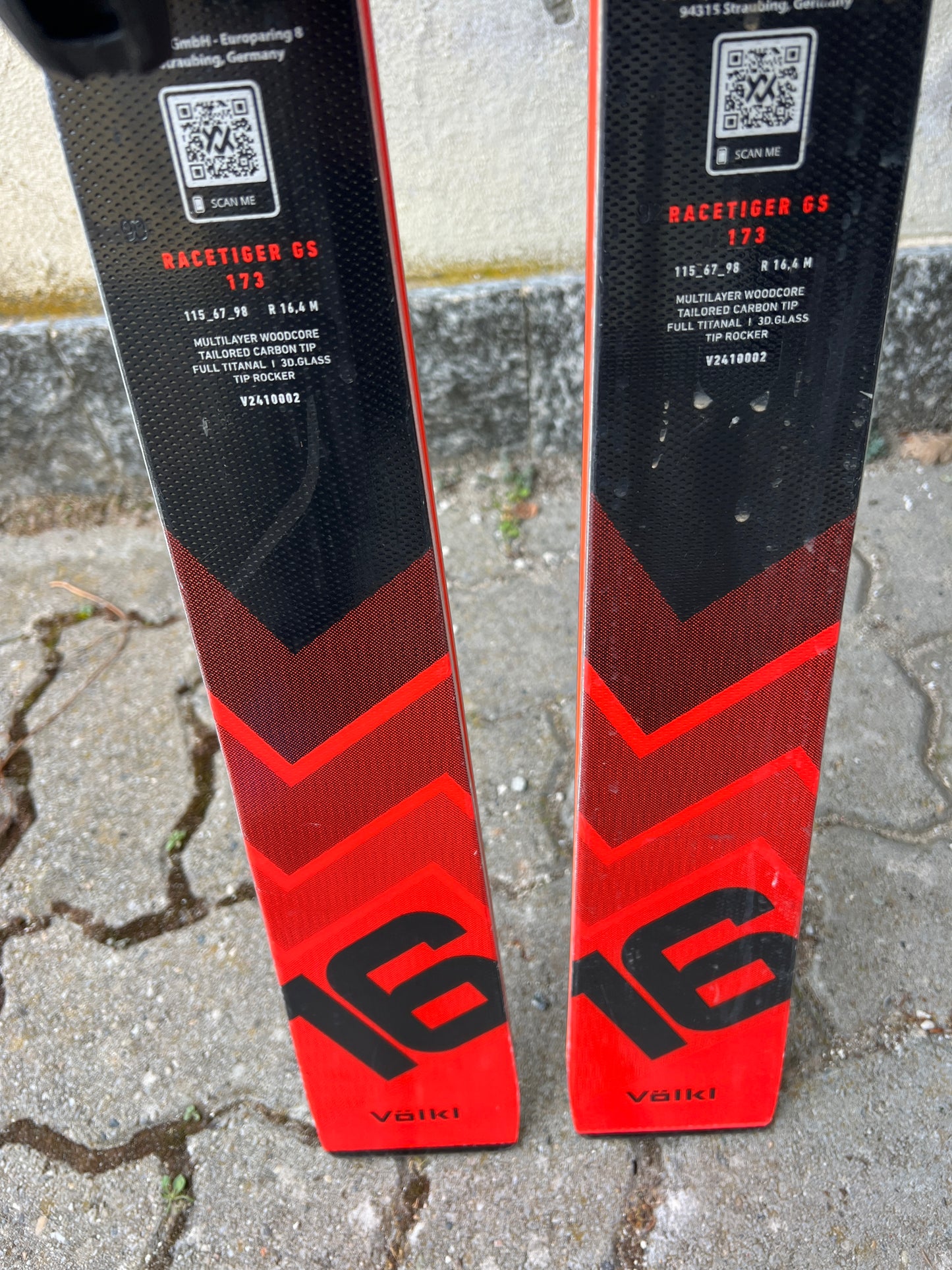 Sci Völkl Racetiger GS 173cm r14.4 2025 usato test