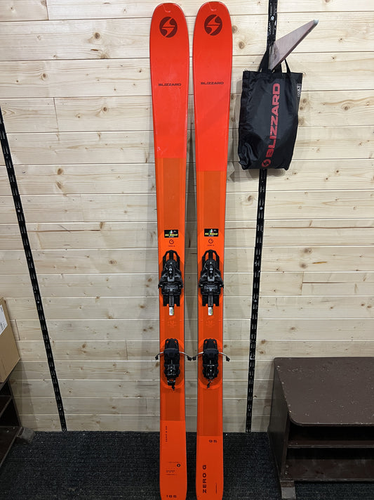 185cm Blizzard Zero G95 sci+attacchi+pelli (N0190) usati