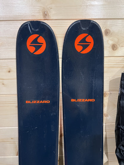 180cm Blizzard Zero G105 sci+attacchi+pelli (N3023) usati