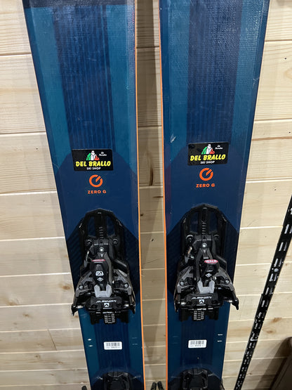 180cm Blizzard Zero G105 sci+attacchi+pelli (N3023) usati