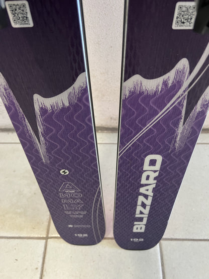192cm Sci freeride Blizzard Anomaly102 r22.5 usato