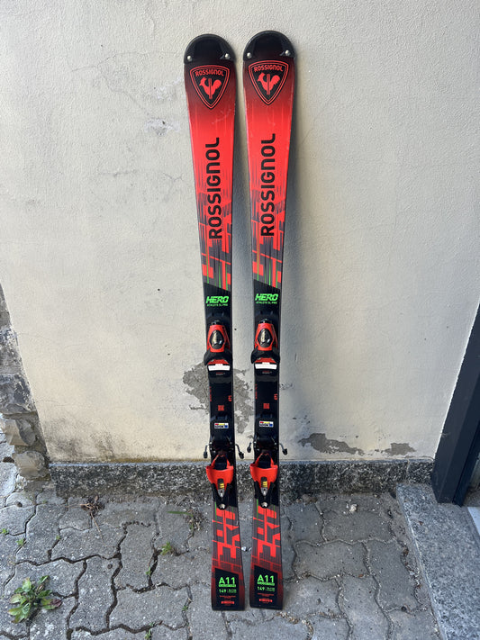 149cm sci Rossignol Hero FIS SLJ r11 usato 2025 N2