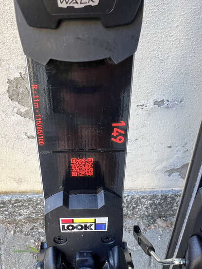 149cm sci Rossignol Hero FIS SLJ r11 usato 2025 N2