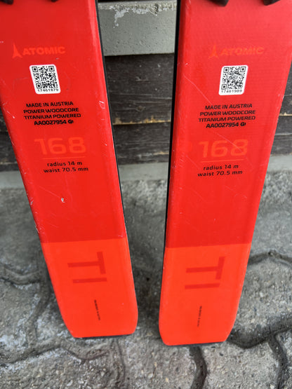 168cm sci Atomic TI multiraggio r14 usati N30
