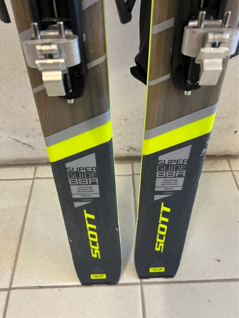 160cm Scott Superguide 88 Test Sci+attacchi+pelli