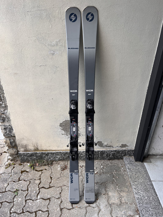 167cm sci Blizzard WCR Grigio raggio 14m Test usati