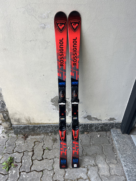 143cm sci Rossignol Hero FIS GSJ r15 usato 2025 N2