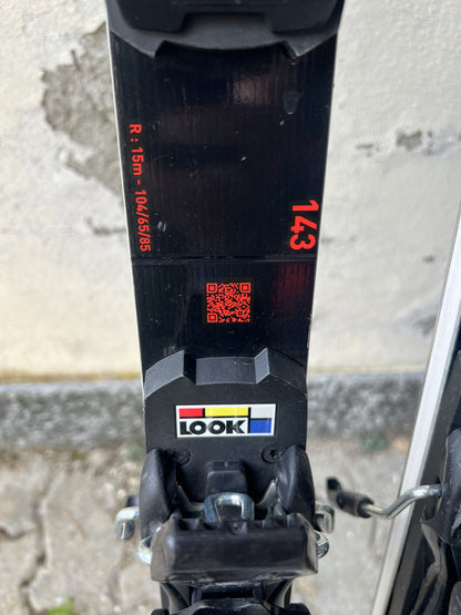 143cm sci Rossignol Hero FIS GSJ r15 usato 2025 N2