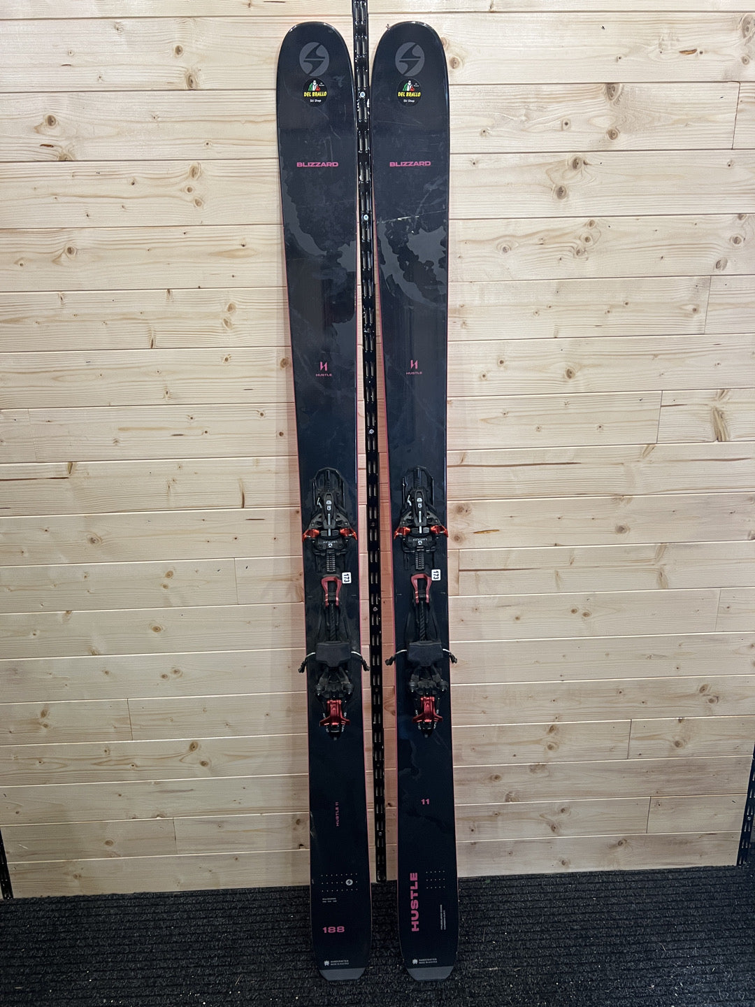188cm Sci freeride Blizzard Hustle11 Hustle 11 r21 + KingPin13 usato N173