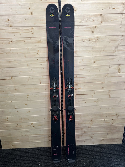 188cm Sci freeride Blizzard Hustle11 Hustle 11 r21 + KingPin13 usato N173