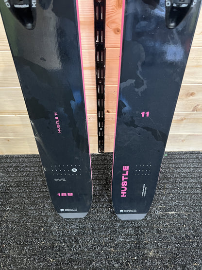 188cm Sci freeride Blizzard Hustle11 Hustle 11 r21 + KingPin13 usato N173