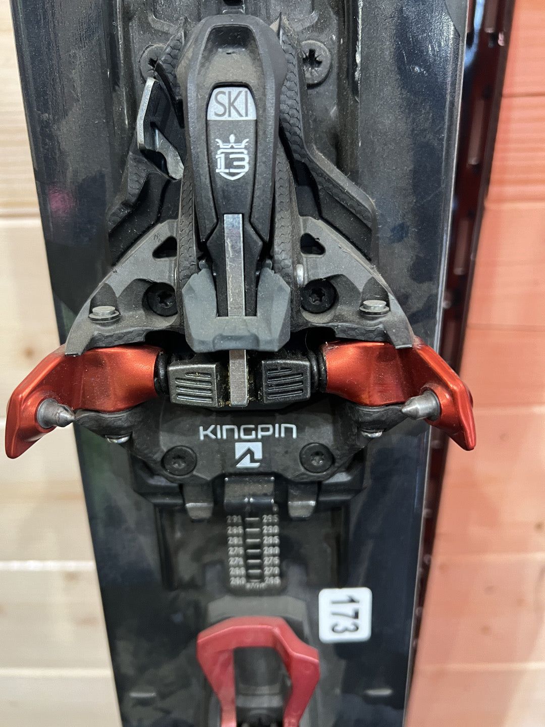 188cm Sci freeride Blizzard Hustle11 Hustle 11 r21 + KingPin13 usato N173