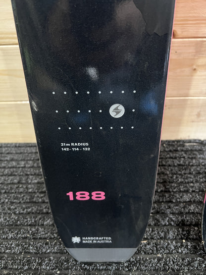 188cm Sci freeride Blizzard Hustle11 Hustle 11 r21 + KingPin13 usato N173