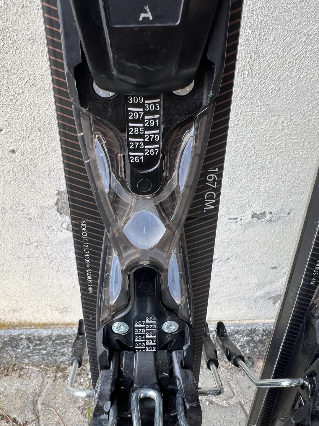 167cm sci Rossignol Nova10 Ti r14 usato N2