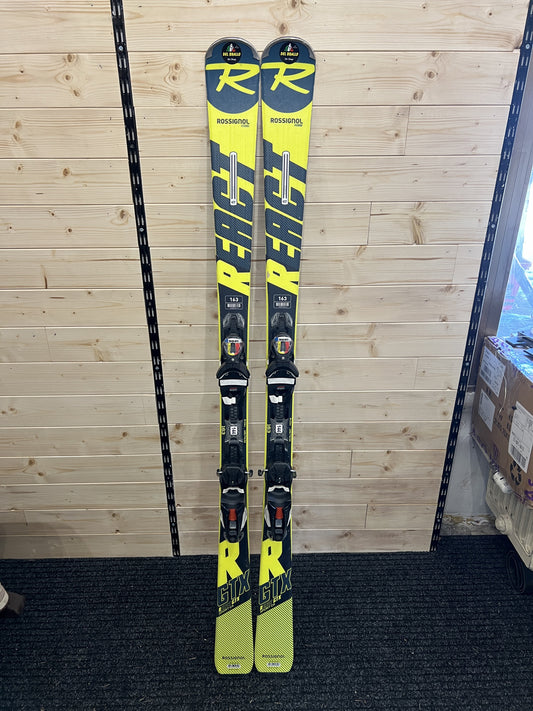 163cm sci Rossignol React RTX raggio 13m usati