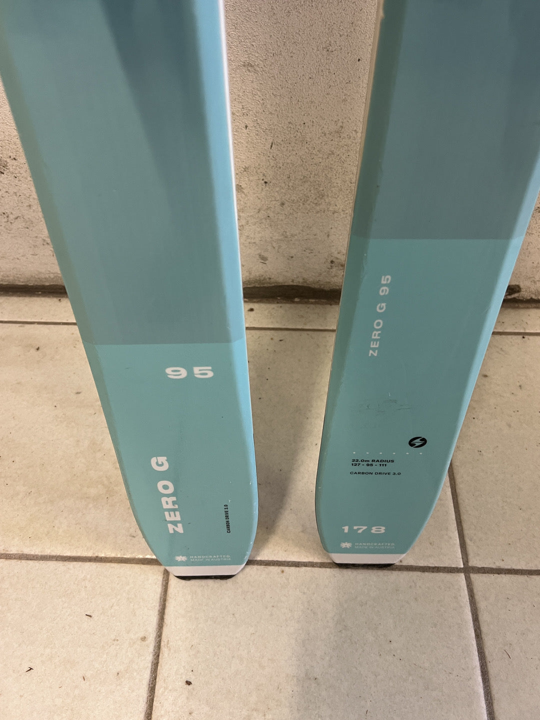 178cm Blizzard G095  Sci + attacchi + pelli (N3018