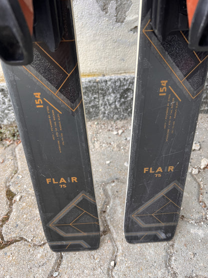 154cm sci Volkl Flair 75 r12.2 usato N132 8617