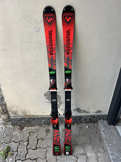 150cm sci Rossignol Hero FIS SLJ r11 usato 2025 N2