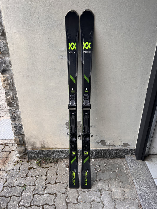 168cm sci Volkl Deacon XTD raggio 15.7m Test usati