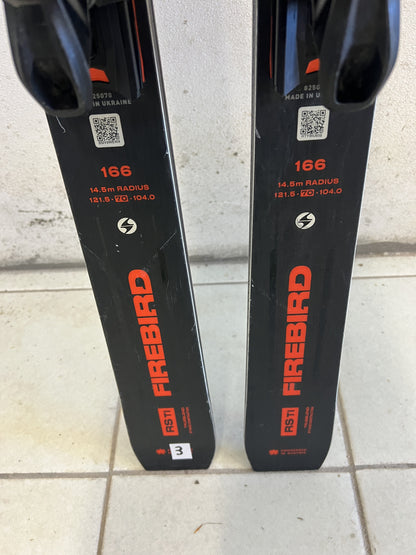 166cm sci Blizzard RS TI Test r14.5 usati N3