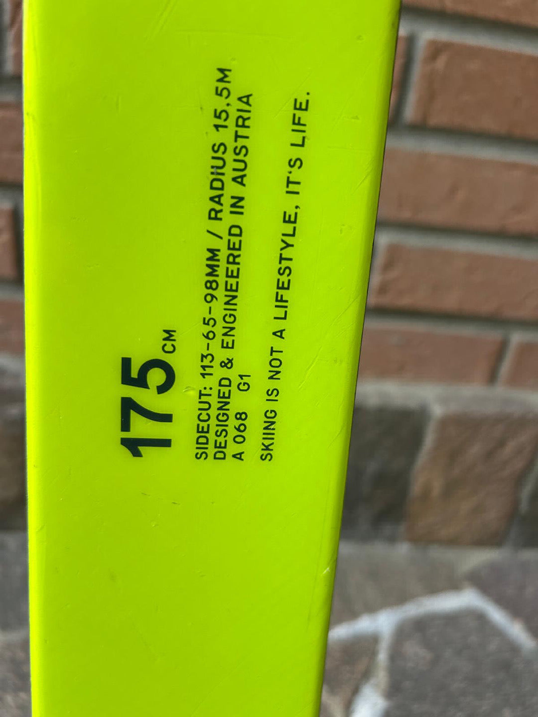 Sci Fischer RC4 CT cm 175 R15,5 Usati