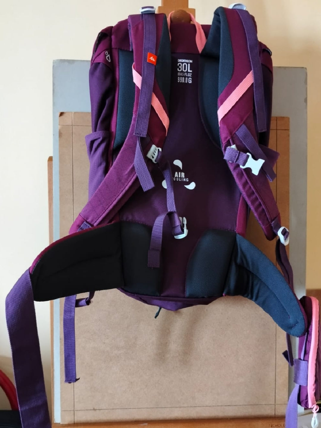 Zaino da trekking Quechua MH100 30L viola usato