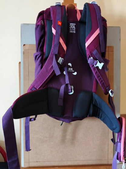 Zaino da trekking Quechua MH100 30L viola usato