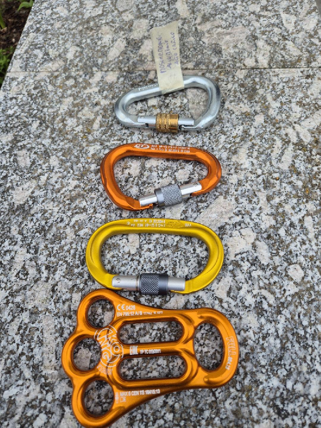moschettoni per arrampicata