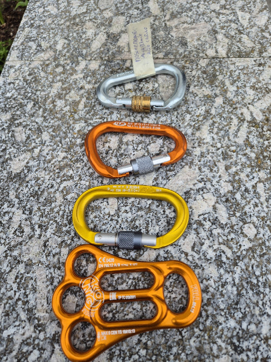 moschettoni per arrampicata