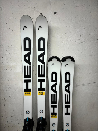 Set sci da gara Head e-GS ed e-SL usati in ottimo stato