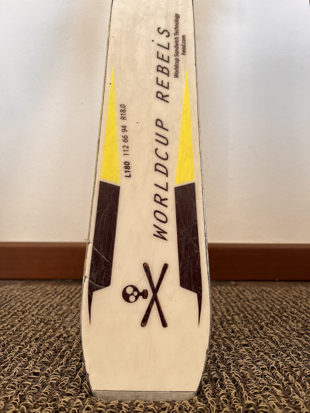 Sci Head WC Rebels 180 cm r18 usati