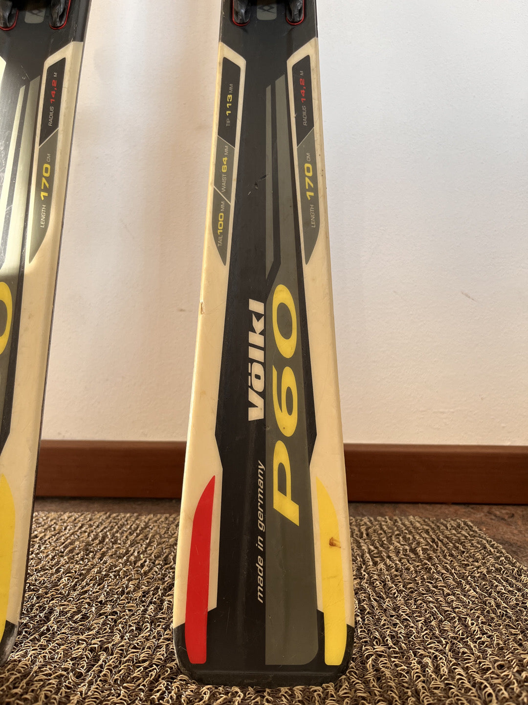 Sci Volkl P60 170cm r14.2 usati