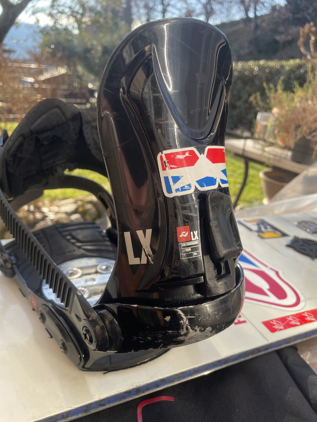 snowboard usato Gnu 159W con attacchi Ride XL