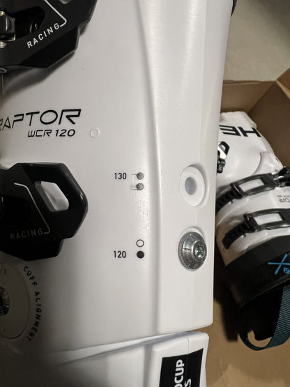 Head Raptor WCR 120 White tg 26.5 usati una volta