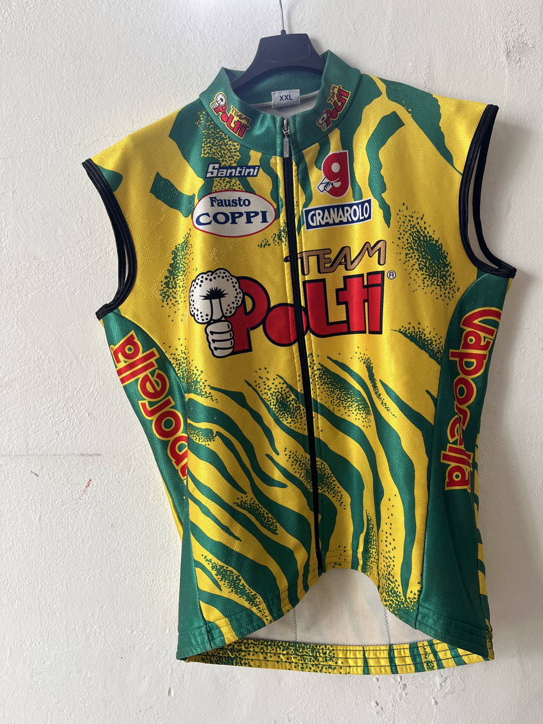 Gilet Ciclismo Santini Team Polti tg XXL VINTAGE
