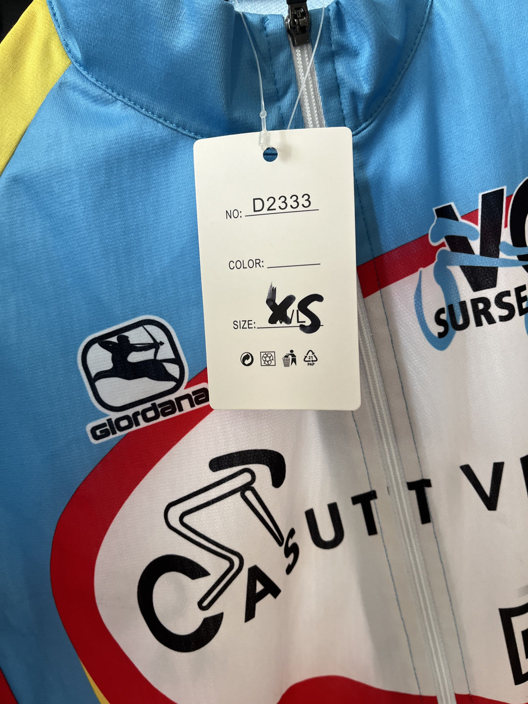 Maglia Giordana Casutt velos Ilanz tg XS uomo NUOV