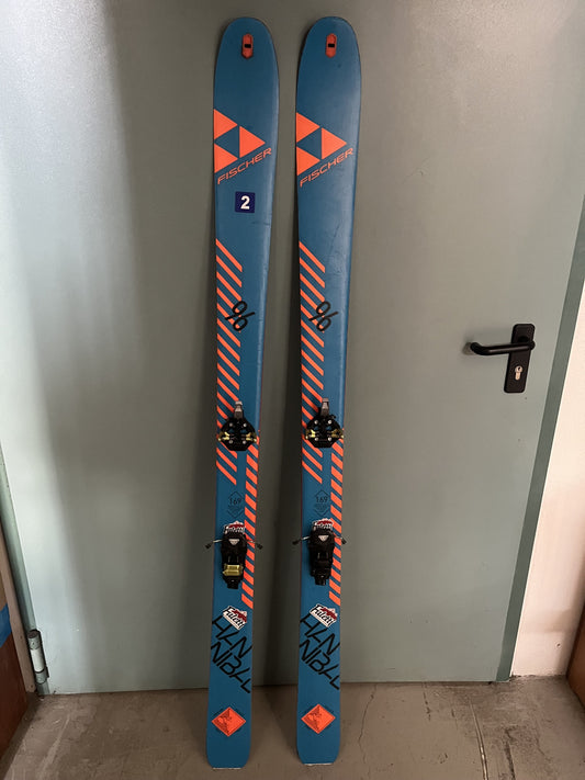 sci da alpinsimo Fischer HANNIBAL 96 169cm usato  + attacchi e pelli